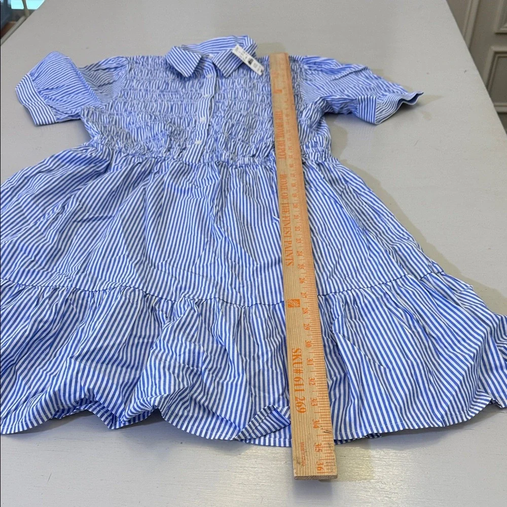 CLEAROUT J. Crew Striped smocked shirt-dress Size Small - Picture 8 of 9